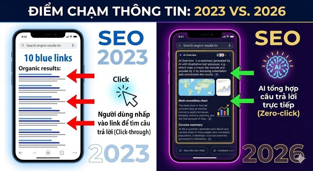 E-E-A-T trong SEO 2026: Vì sao thương hiệu cần kiểm soát tìm kiếm AI trước khi kiểm soát SERP?